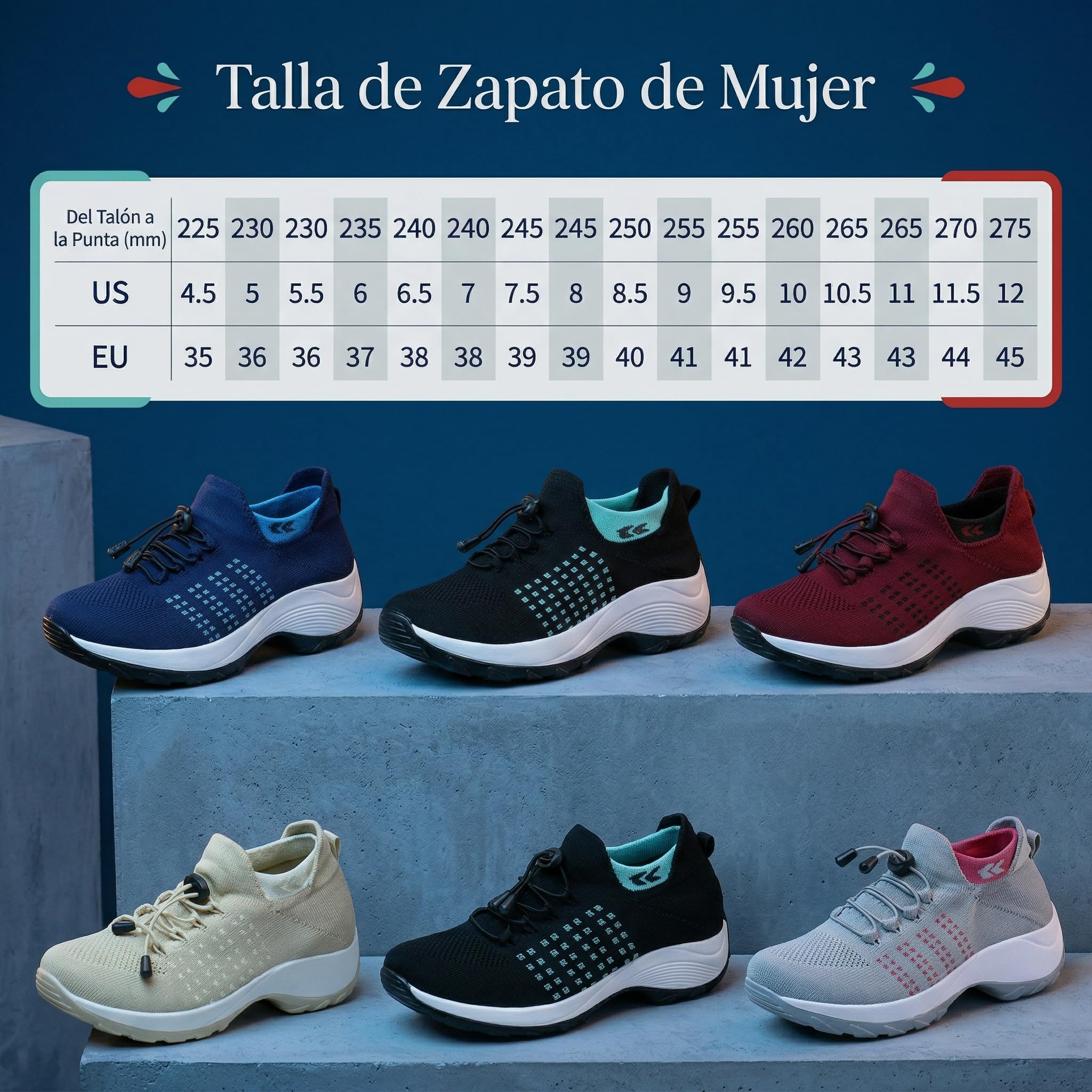 Orthofit Orthopädische Schuhe Damen Sneaker mit Ergonomischer Einlage Schmerzlindernd Atmungsaktiv für Alltag und Arbeit