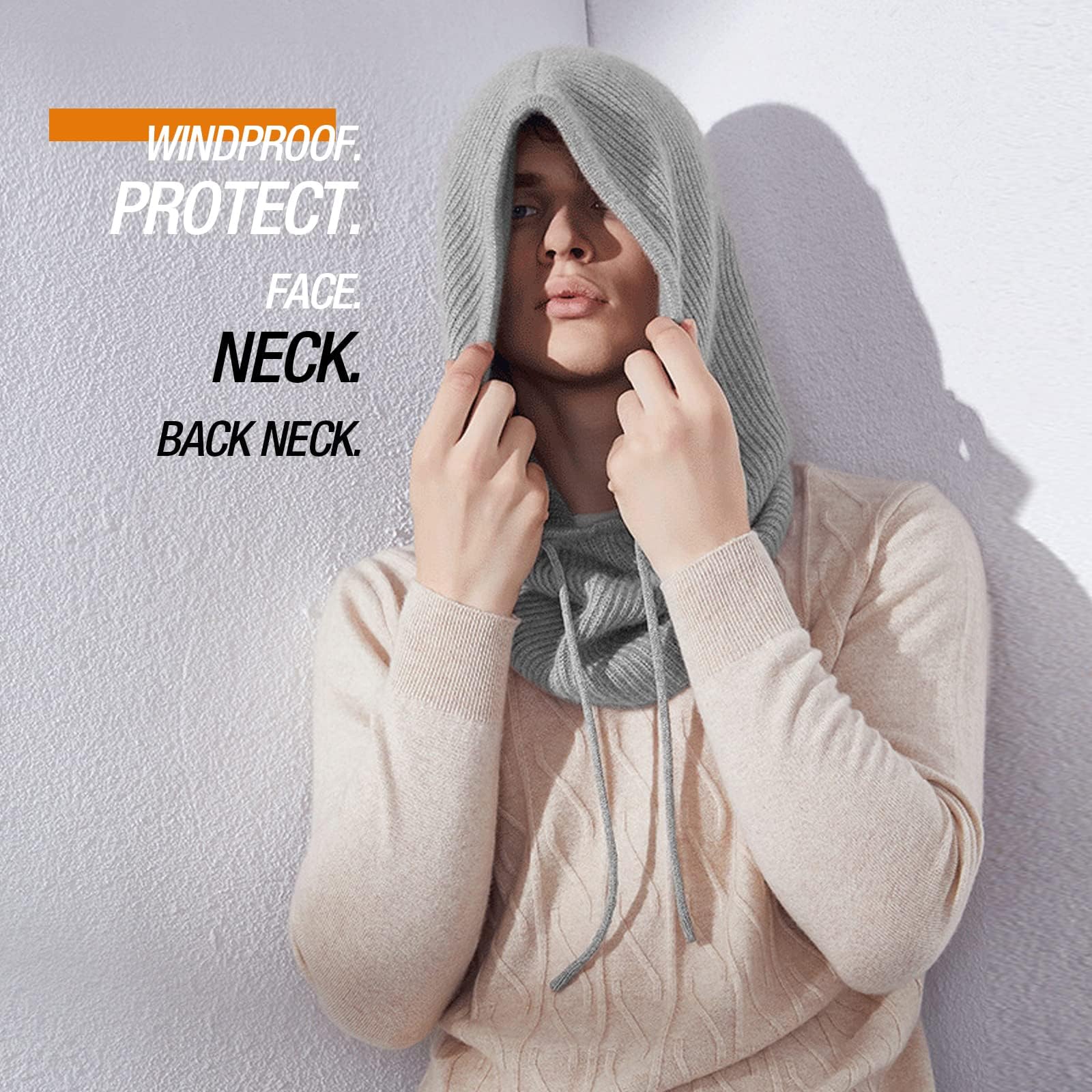 Pasamontañas para mujer, pasamontañas de invierno para mujer, pasamontañas para mujer, pasamontañas térmico, gorro, bufanda con capucha, máscara de esquí, gorro de esquí, exterior
