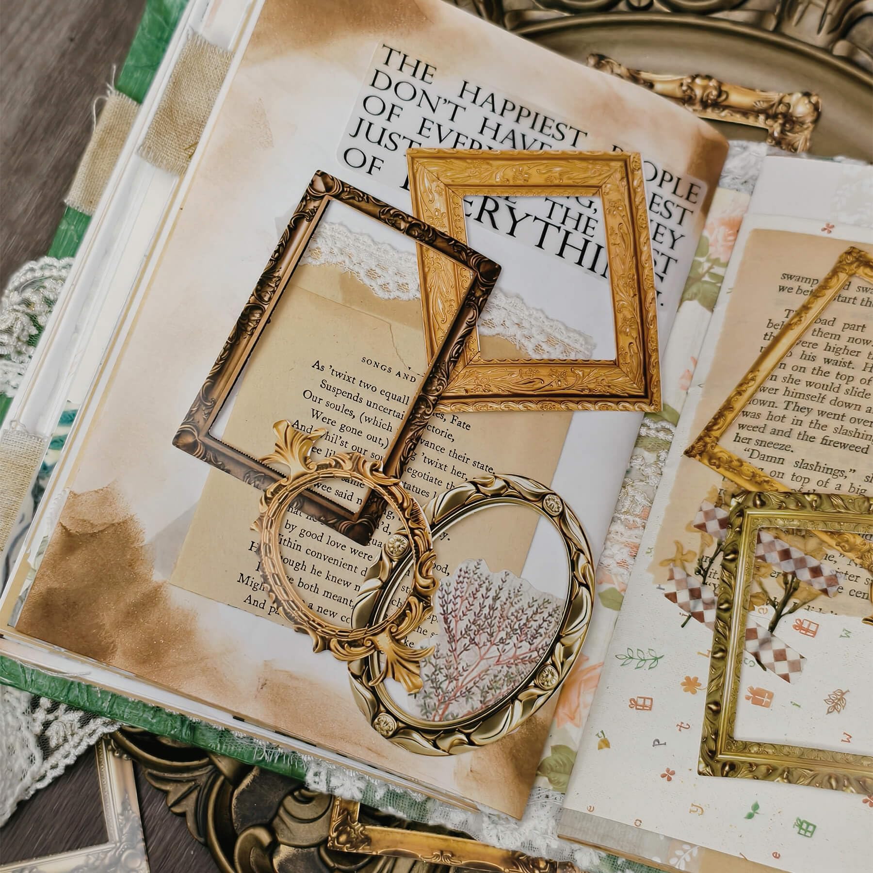 Vintage Frame Stickers - 100 Metallic Designs -4 Vintage Frame Stickers - 100 Metallic Designs -4