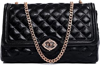 SMAARA Glamora Women's Quilted Sling Bag | Elegant Faux Leather Crossbody Purse with Chain Strap | Stylish Evening & Casua... Price In India
