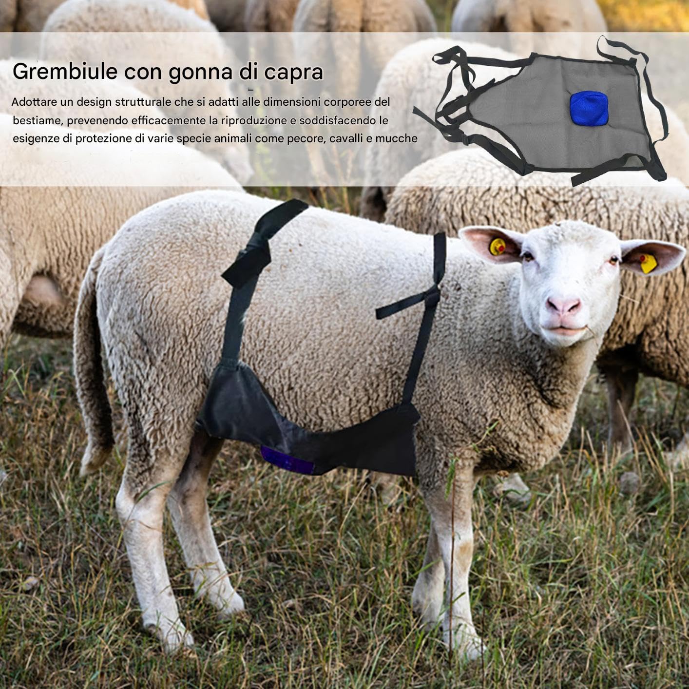 Generico Grembiule Per Capre | Grembiule Anti Riproduzione Per Capre,Attrezzatura Agricola, Strumento Per Evitare La Riproduzione Di Animali Da Compagnia Bovini Bestiame