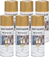 Vista 38 de Rust-Oleum 313142-6PK Stops Rust - Pintura antioxidante metálica en espray, 11 onzas, color bronce champán, paquete de 6
