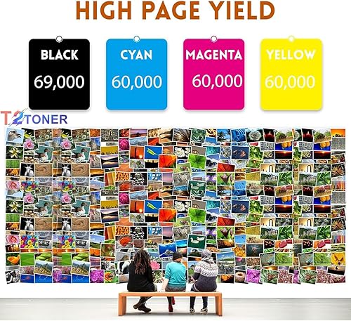 Miniatura 3 de T2TONER Cartucho de tóner C231 C2325 remanufacturado C2310K0 C2310C0 C2310M0 C2310Y0 de repuesto para Lexmark C2325 C2535 C2425 MC2425 MC2325 MC2535