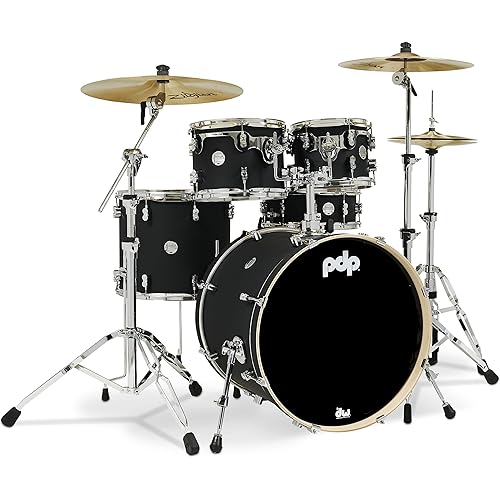 PDP Concept Maple 5-Piece Shell Pack - Satin Black
