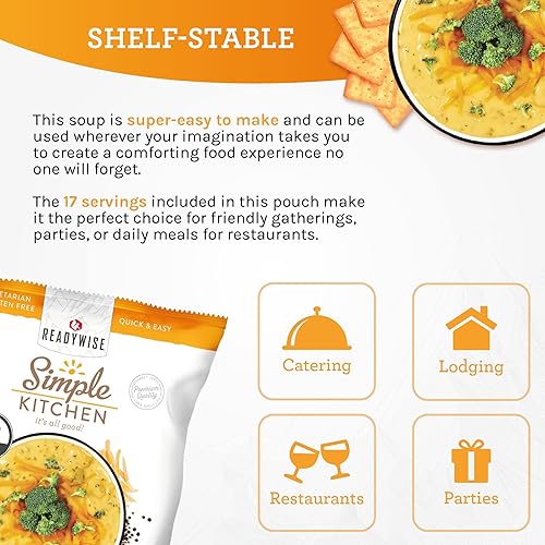 Vista 26 de READYWISE - Cocina simple, macarrones y queso, 16 porciones por paquete, MRE, vegetariano, senderismo, artículos esenciales de campamento