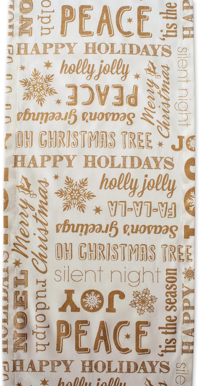 Up To 40% OFF DII Holiday Collection Metallic Christmas, Gold Holiday Collage, 14x72 Featured Product DII Holiday Collection Metallic Christmas, Gold Holiday Collage, 14x72