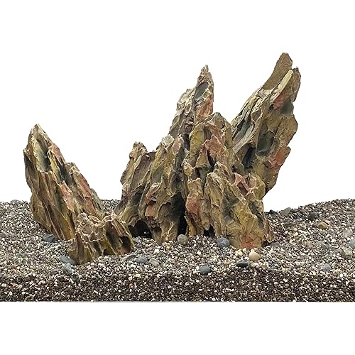 CURRENT USA Ohko Dragon Stone Aquarium Rock Decor - Natural, Lightweight Molded Fish Tank Decoration for Aquascaping, Terrariums, Vivariums - PH Neutral