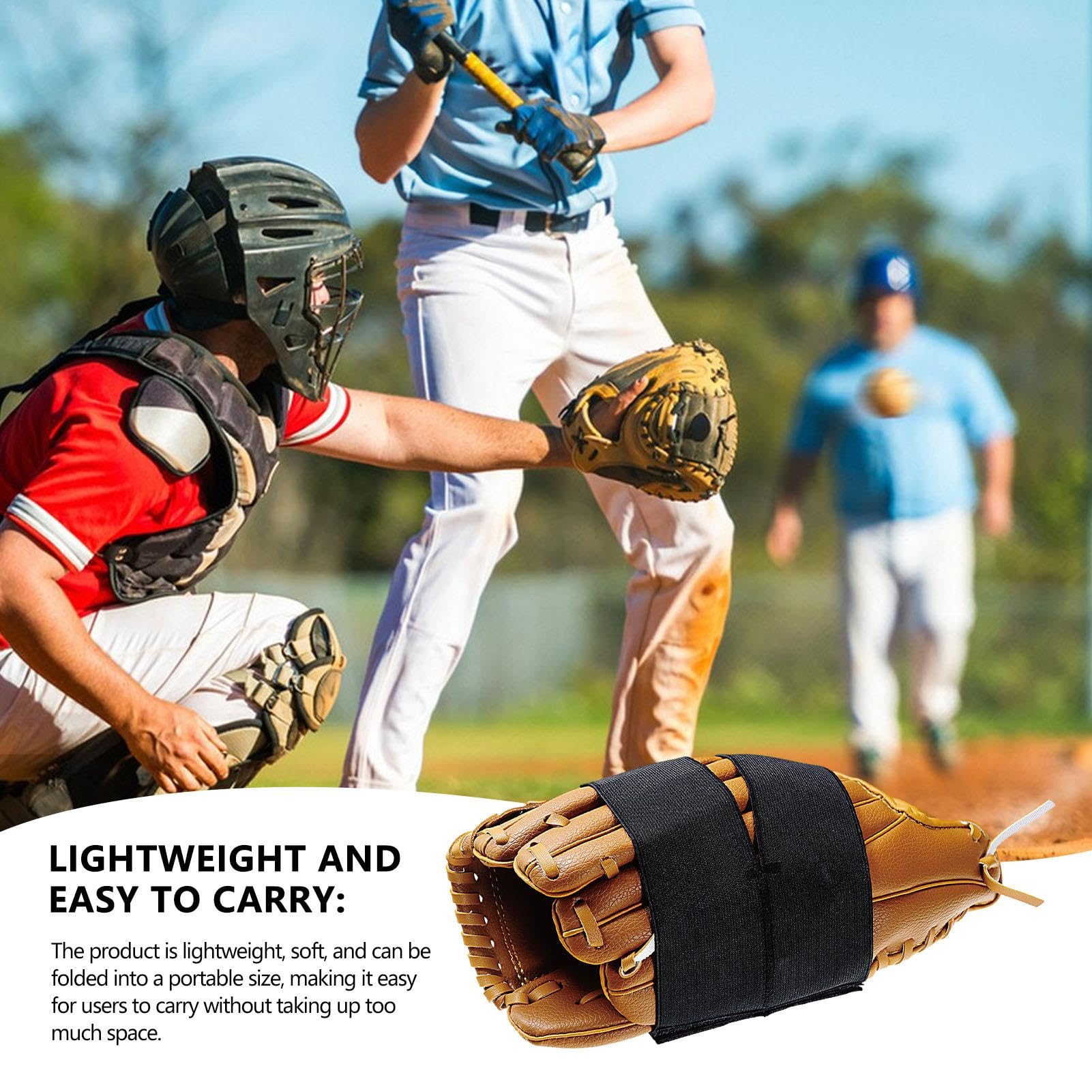 Cinghia per guanto da baseball, fascia per guanti da softball, accessorio per guantoni da baseball, fascia elastica per guanti da baseball, fascia di fissaggio per guanti da softball, fascia di