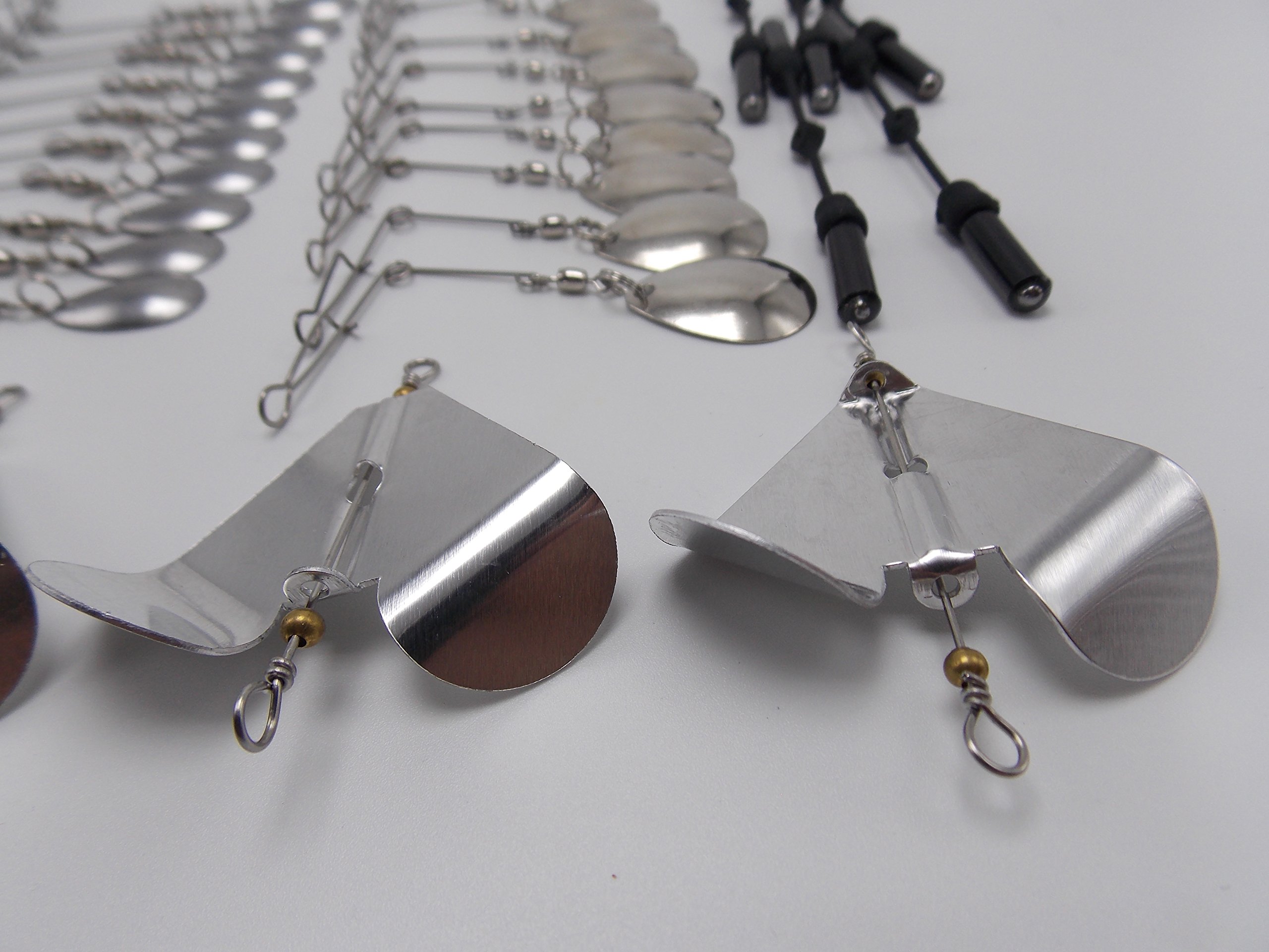 CATCHSIF 40pcs spinnerbaits and buzzbaits Blades and Rattler add Sound kit