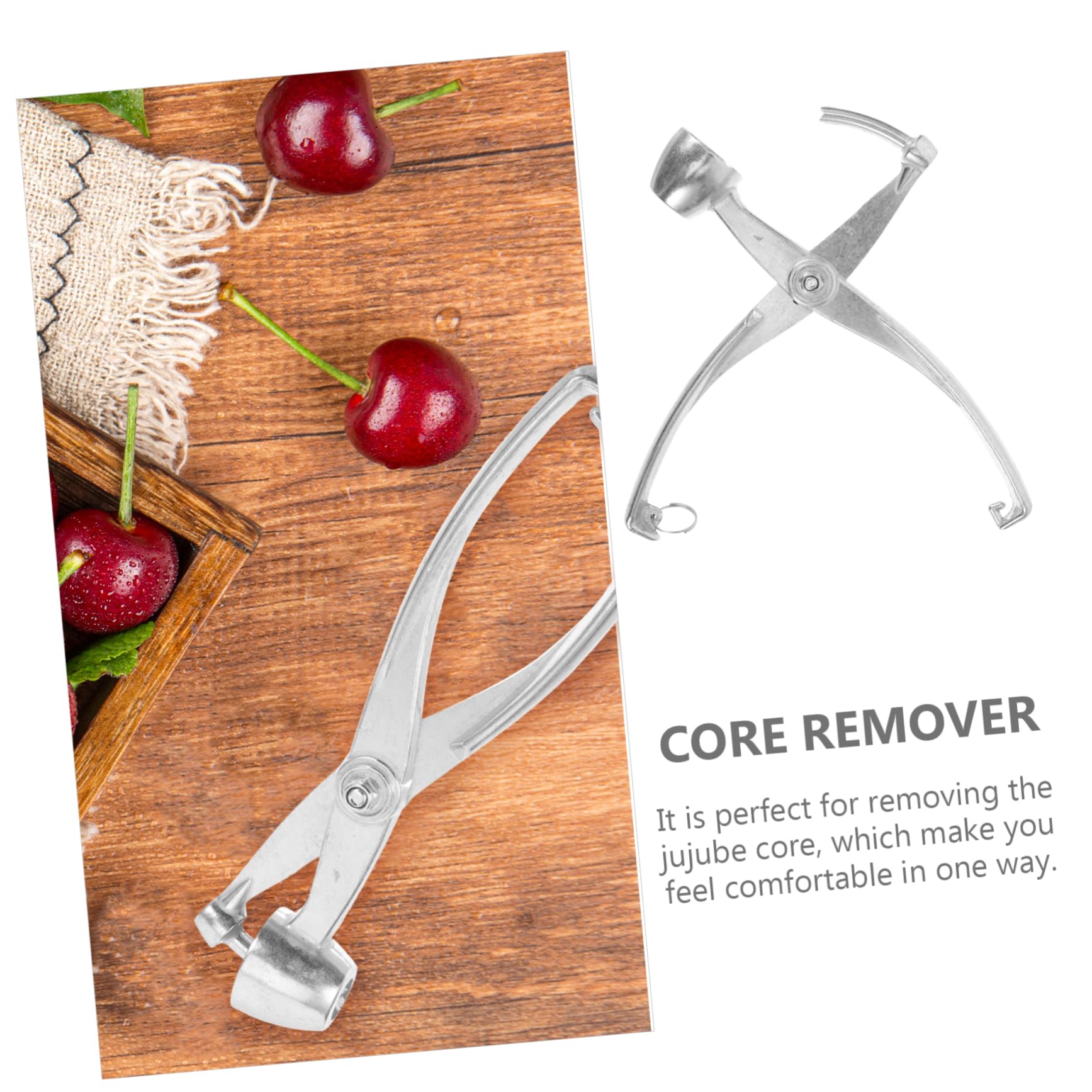 PRETYZOOM Cherry and Remover Red Date Corer Tool Compact Fruit Pitter Ergonomic Handle Kitchen Supply
