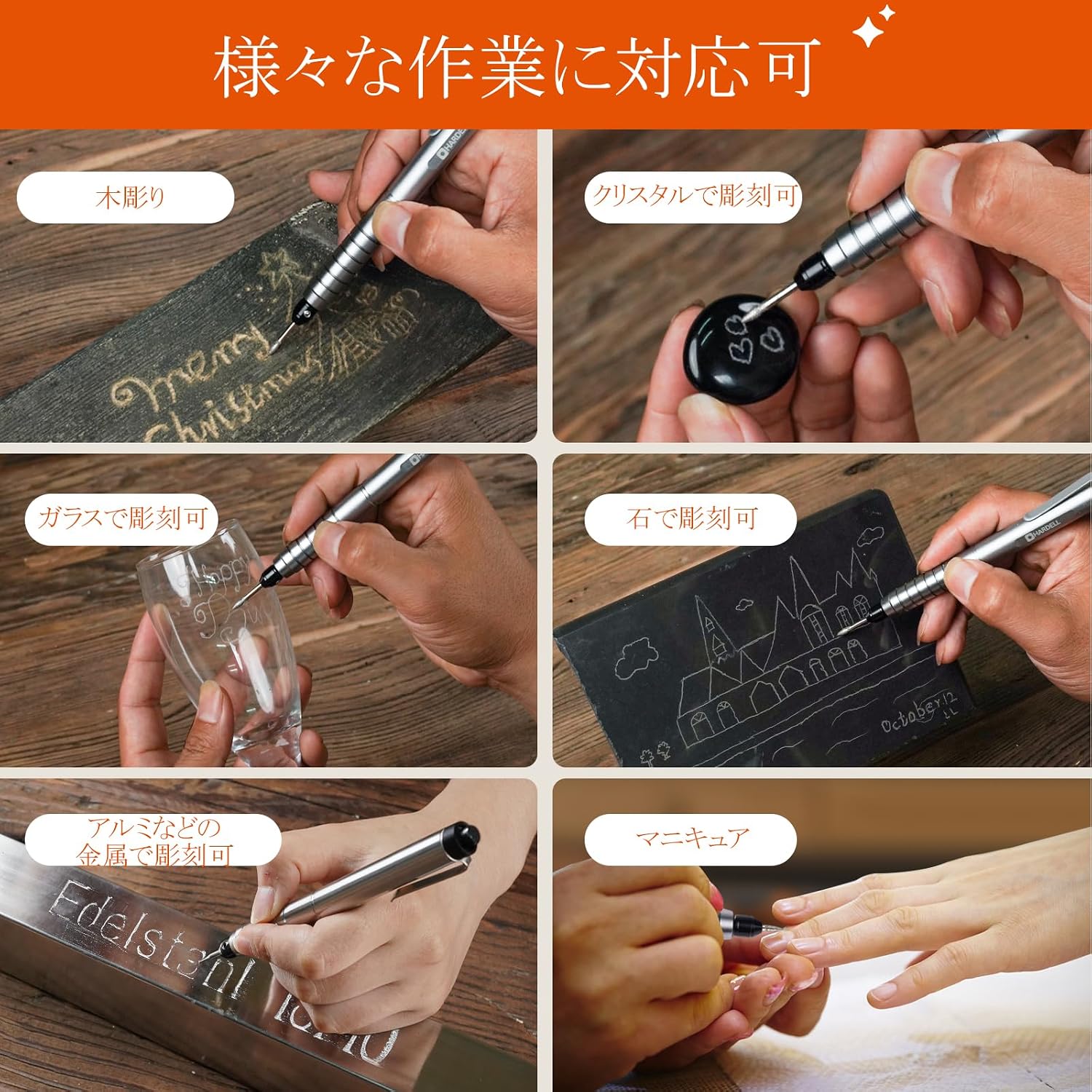 HARDELL Mini Rotary Tool kit contents