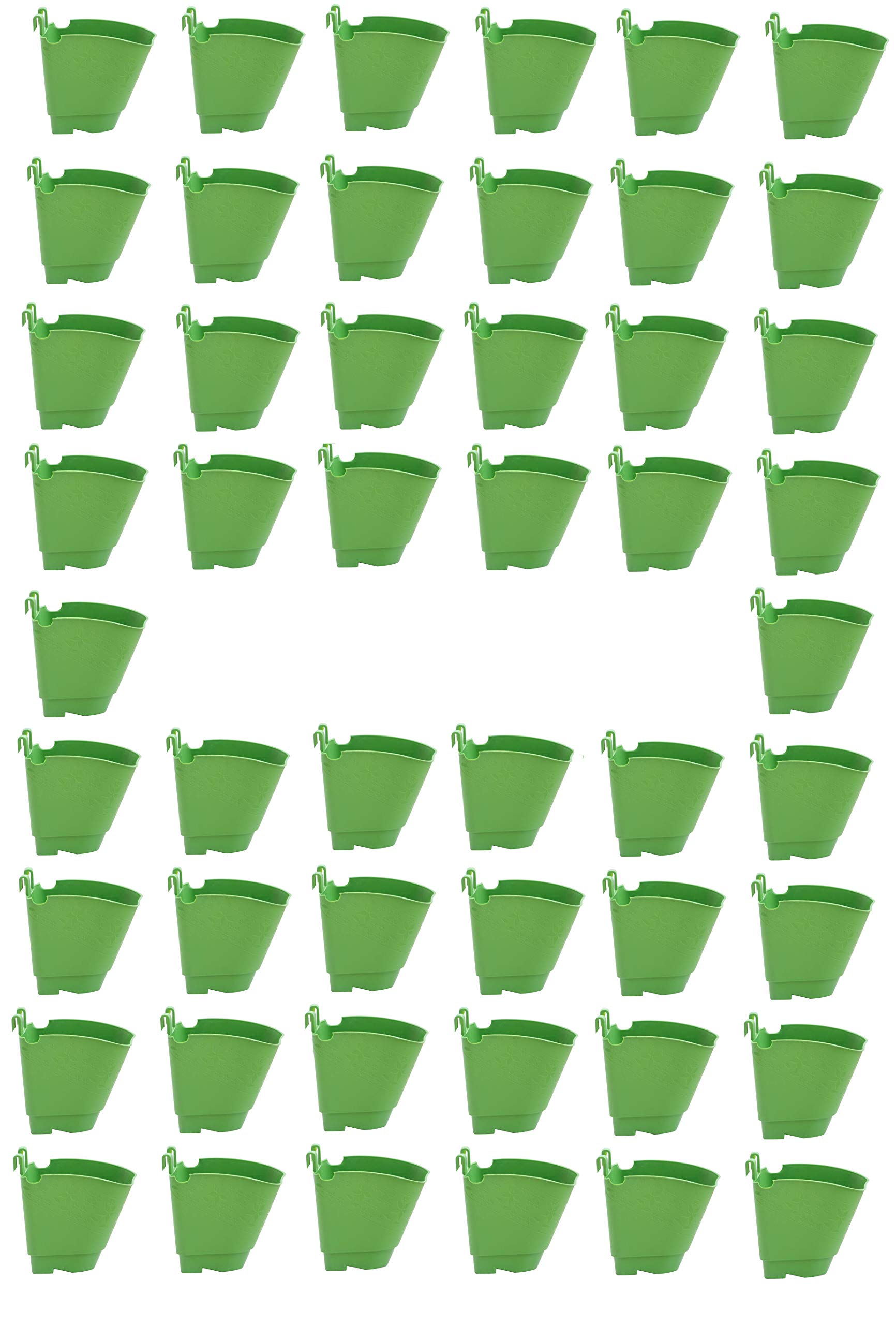 Novicz 50 Pcs Vertical Garden Pots and Planter Wall Hanging Pots for Plants, Green (B07H4PGLK7) Amazon Price History, Amazon Price Tracker