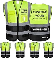 Vista 50 de BeautyWill Chaleco de seguridad personalizado con logotipo Clase 2 Chaleco reflectante de alta visibilidad Chaleco de trabajo protector
