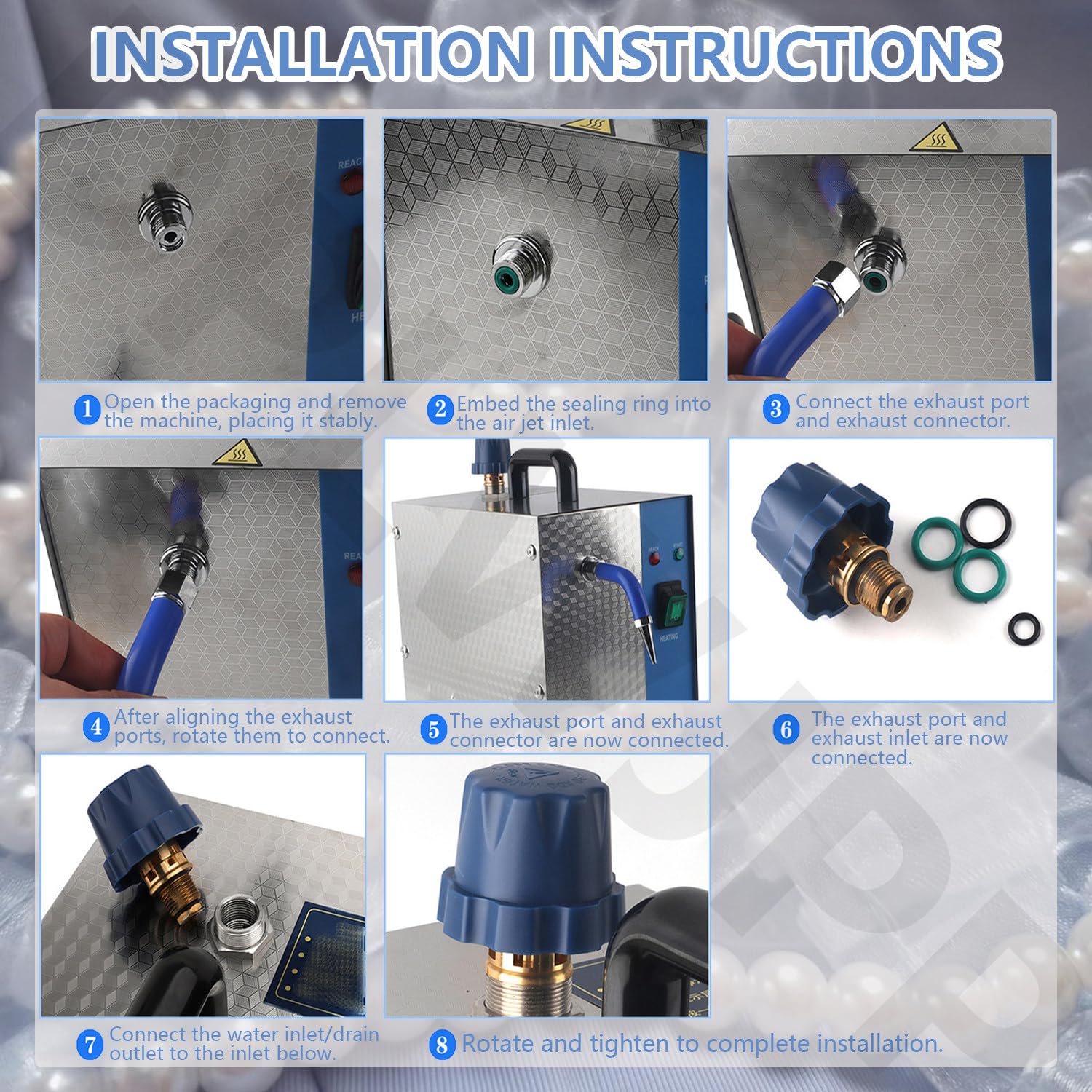 Limpiador a for Joyería de Acero Inoxidable Vaporizador Limpiador de Gemas Joyería de Oro y Plata Máquina de Limpieza Herramientas de Equipo de Orfebre para Oro,Plata 2L