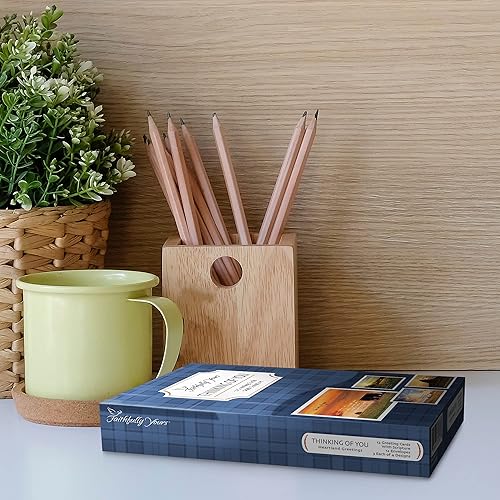 Miniatura 9 de Faithfully Yours - Tarjetas de felicitación Pensando en ti - Escritura bíblica - (caja de 12)