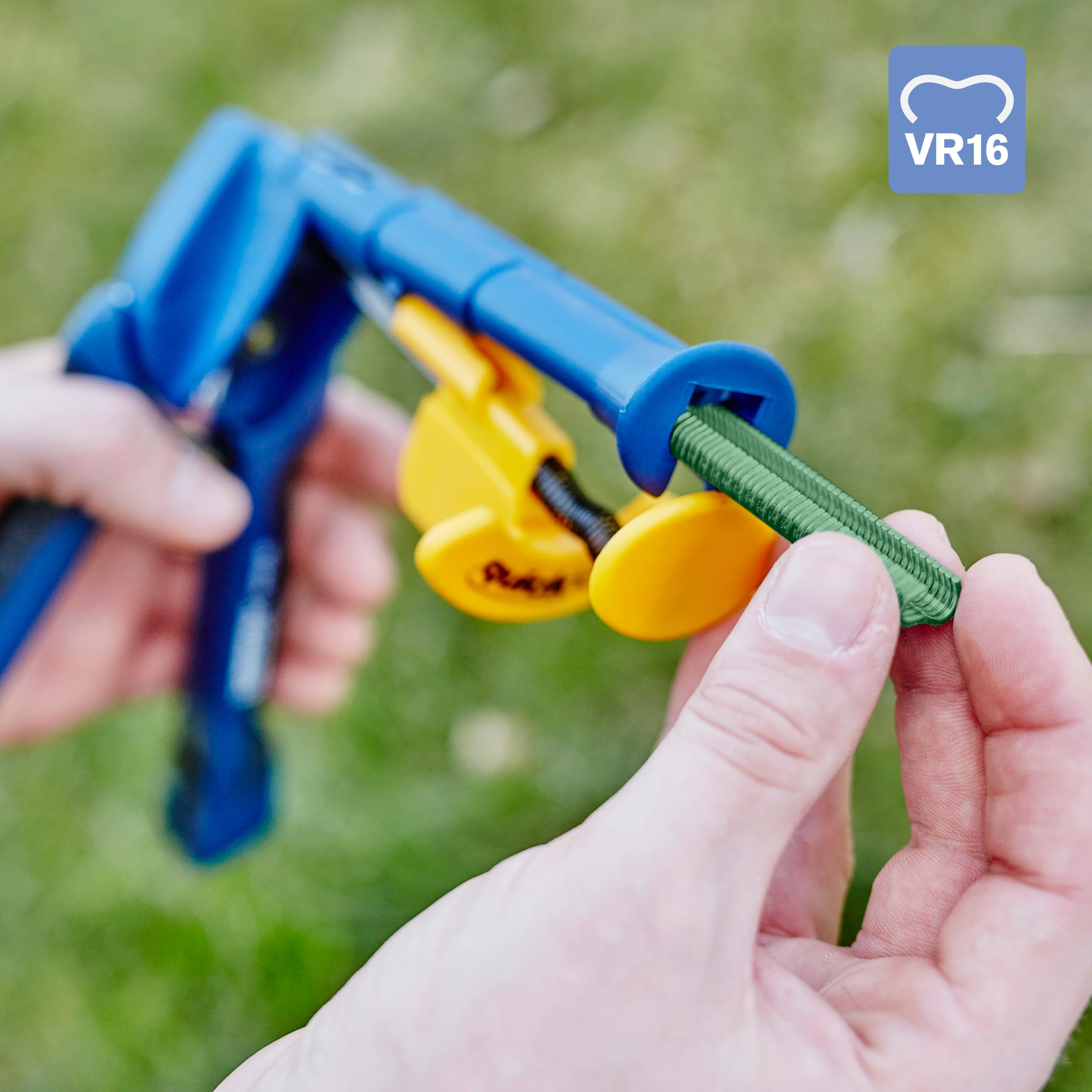 Rapid VR16 - Agrafes à Grillage en Acier Galvanisé, Plastifié Vert, Compatible avec les Grillages 2-8 mm, Idéal pour Sécuriser Cages & Clôtures, 1390 Pièces, Emballage sous Blister (40108800)