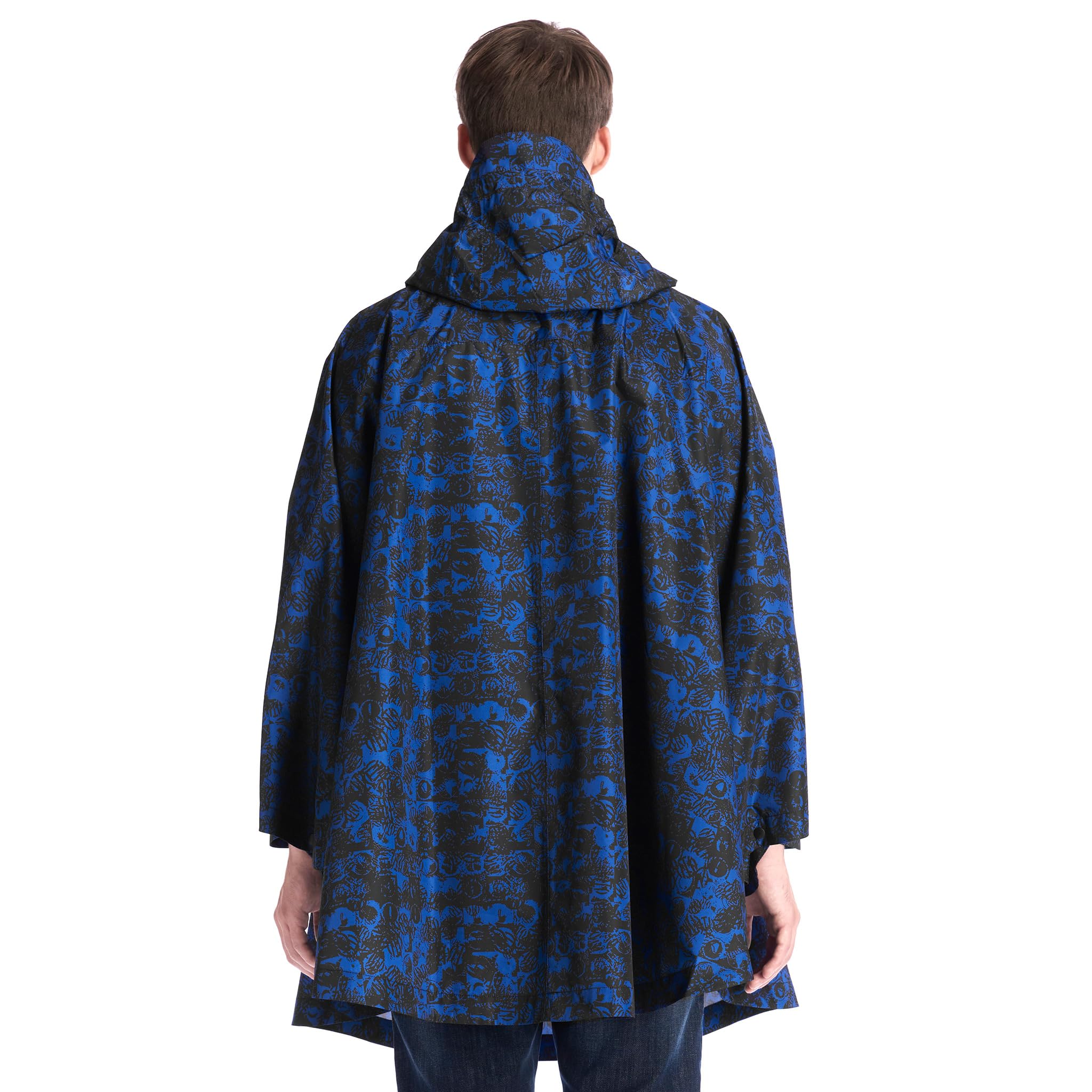 Inter - Giacca/Poncho Impermeabile, Collezione Esclusiva Rain, Unisex-Adulto, Adatta per Tutte le Stagioni e Occasioni, Prodotto Ufficiale