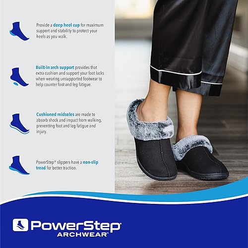 Miniatura 5 de Powerstep Women's 2022 Archwear, House Shoes, Orthotic Slippers with Arch Support