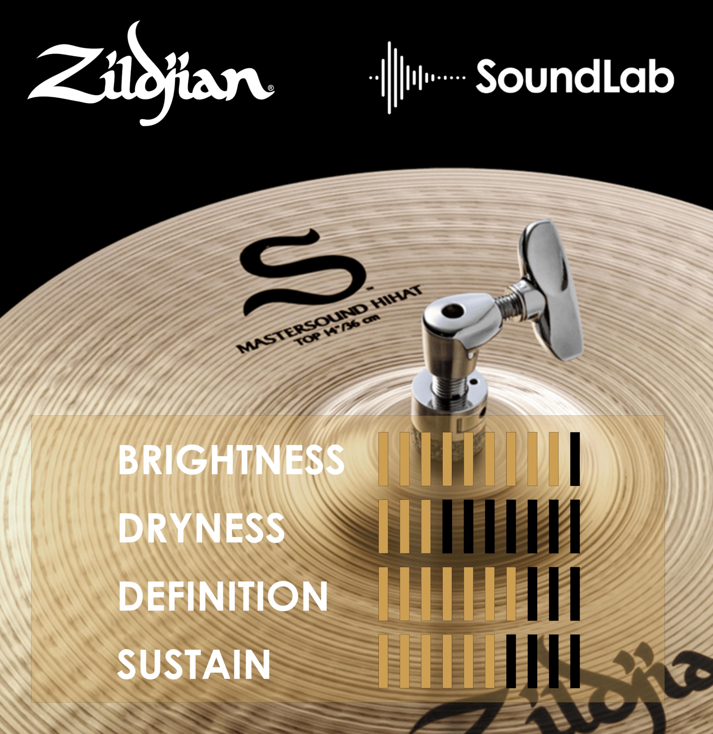 Zildjian S-Series Mastersound HiHat 14" Brilliant