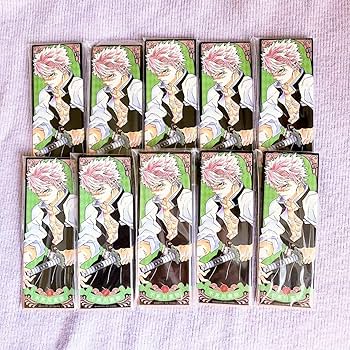 Amazon | 鬼滅 不死川実弥 原作 絵札缶バッジ | バッジ | おもちゃ