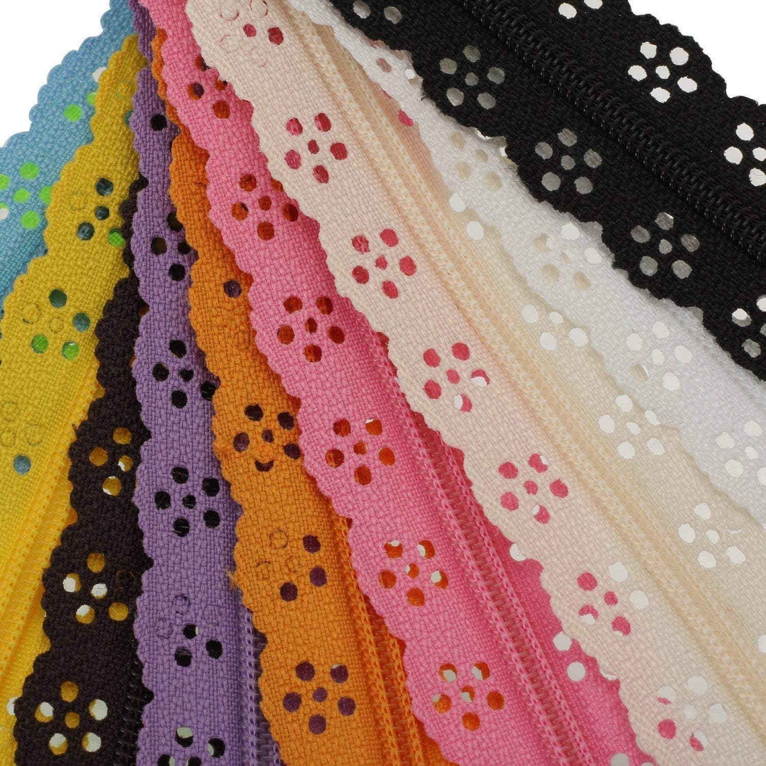 KGS - Cerniera in nylon per lavori di cucito, 100 cerniere, 30 cm, colore: Rosso