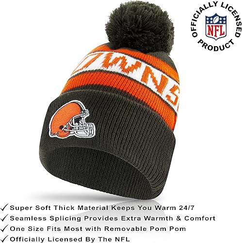 Miniatura 9 de Ultra Game Adults Unisex NFL Official Super Soft Winter Beanie Knit Hat With Extra Warm Touch Screen Gloves