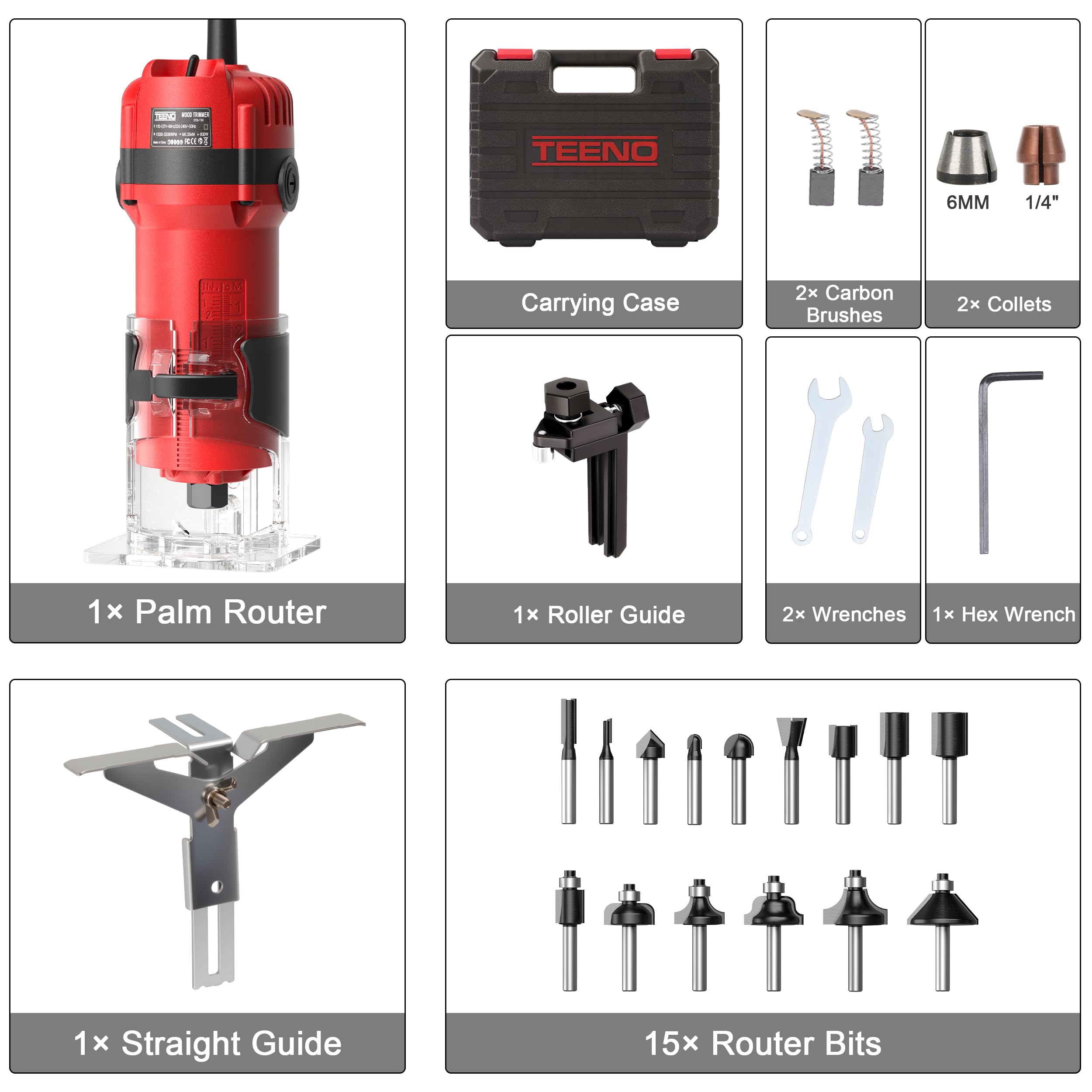 TEENO Router Tool - Woodworking Power -8 TEENO Router Tool - Woodworking Power -8
