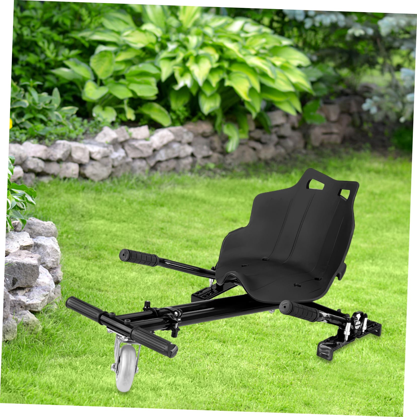 Siège de Remplacement Noir en PP Compact et Facile à Installer pour Kart et Scooter Électrique, Accessoire Élégant pour Karting et Drift Trike