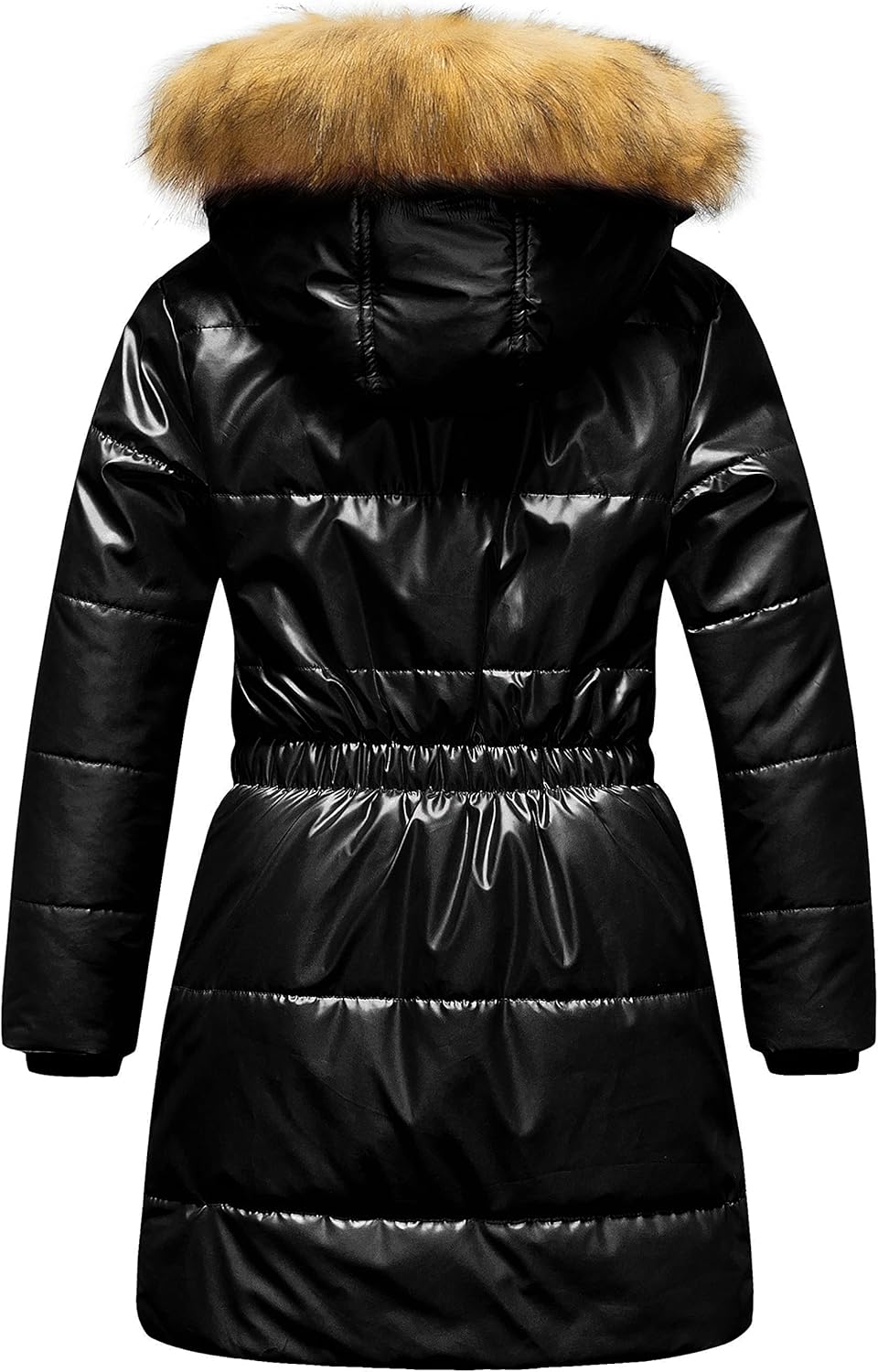 CREATMO US Girl's Long Length Winter Coat Parka Water Resistant Puffer Jacket With Fleece Lining - Image 2