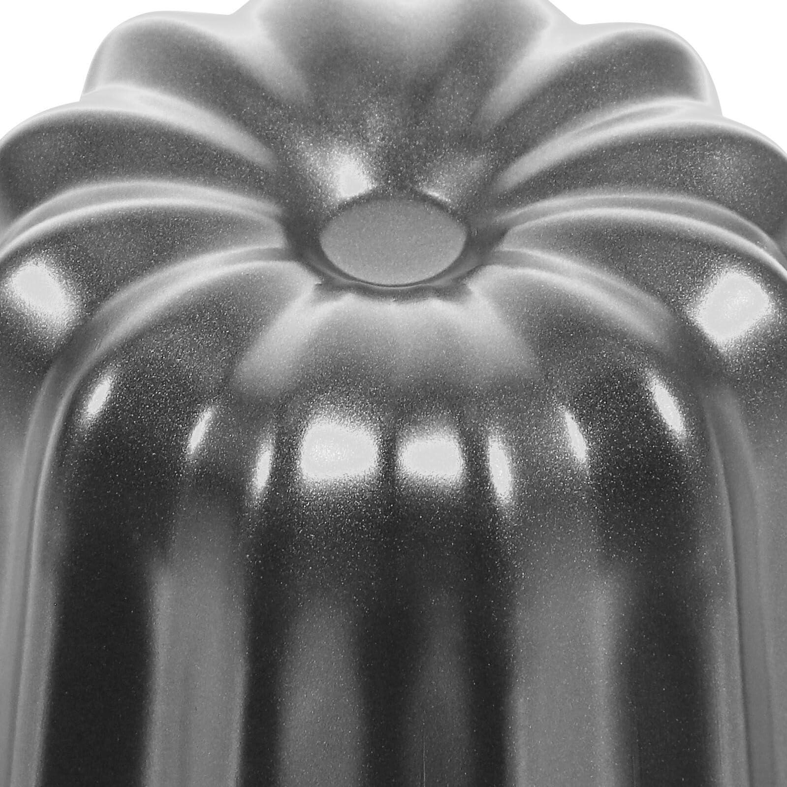 LABRIMP 4 Stück Muffinform aus Kohlenstoffstahl, Antihaft, Groß für Kuchen