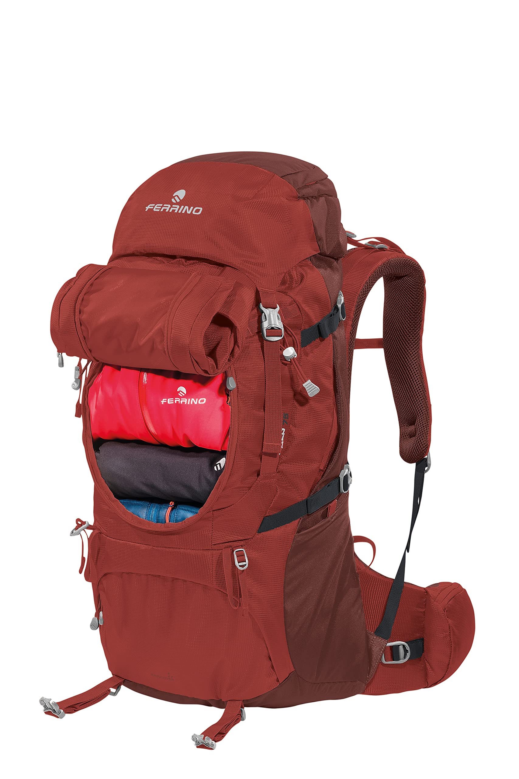 Ferrino, Zaino Transalp 75 l, Rosso, Unisex