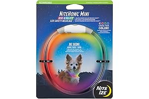 Nite Ize NiteHowl Mini Rechargeable LED Safety Necklace: Light Up, Hands-Free Dog Walking Essential