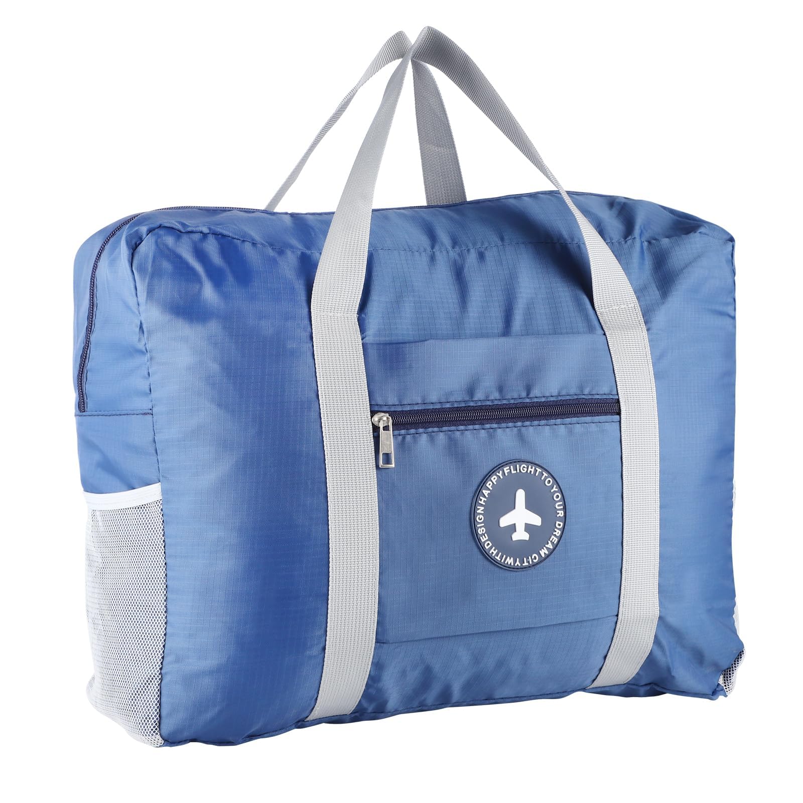 Small Underseat Cabin Bag, Foldable Travel Duffel Bag, Waterproof Hand Luggage Bag, Lightweight Carry On Bag (45x33x14cm)