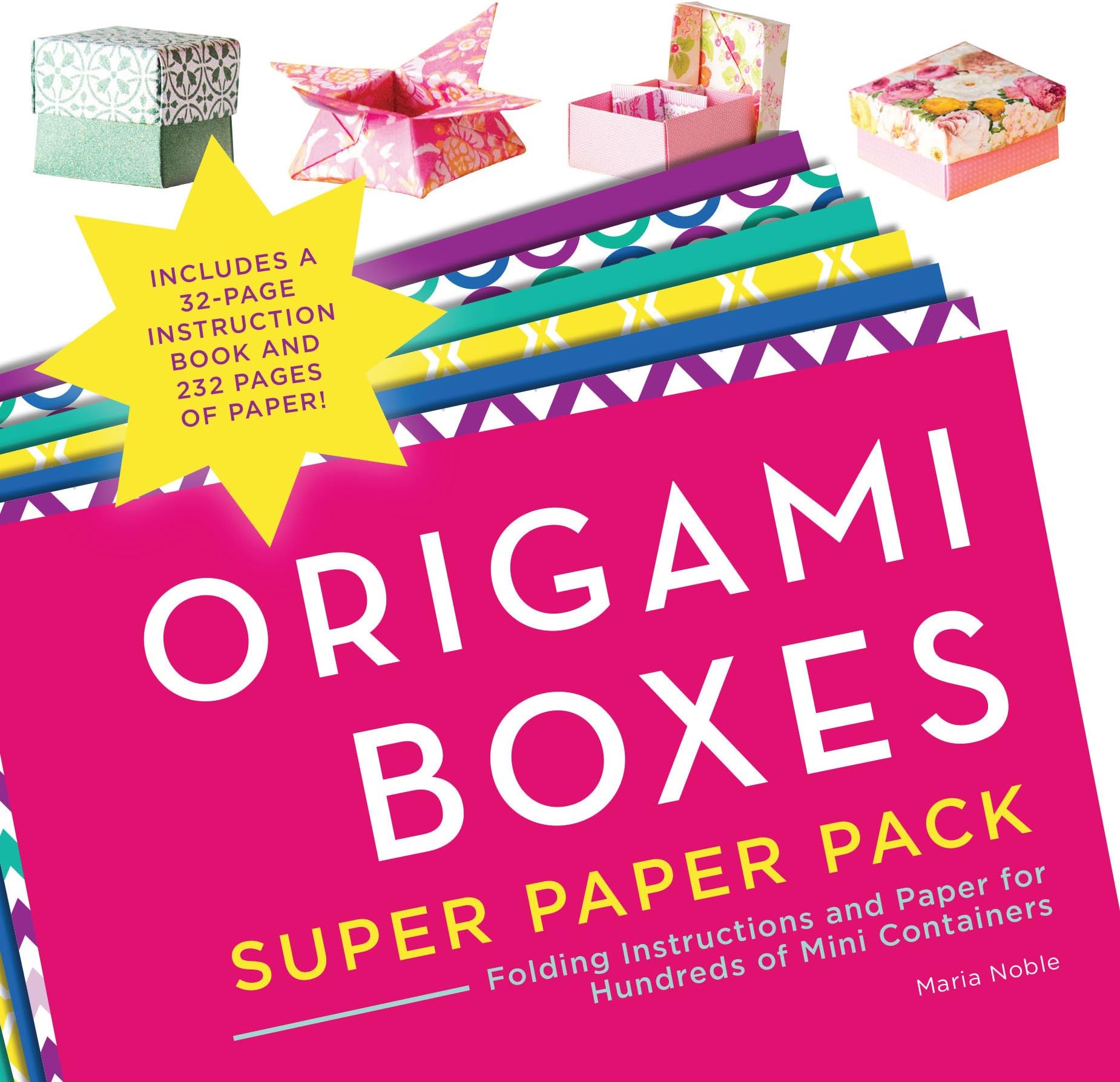 Origami Boxes Super Paper Pack: Folding Instructions and Paper for Hundreds of Mini Containers (Origami Super Paper Pack)
