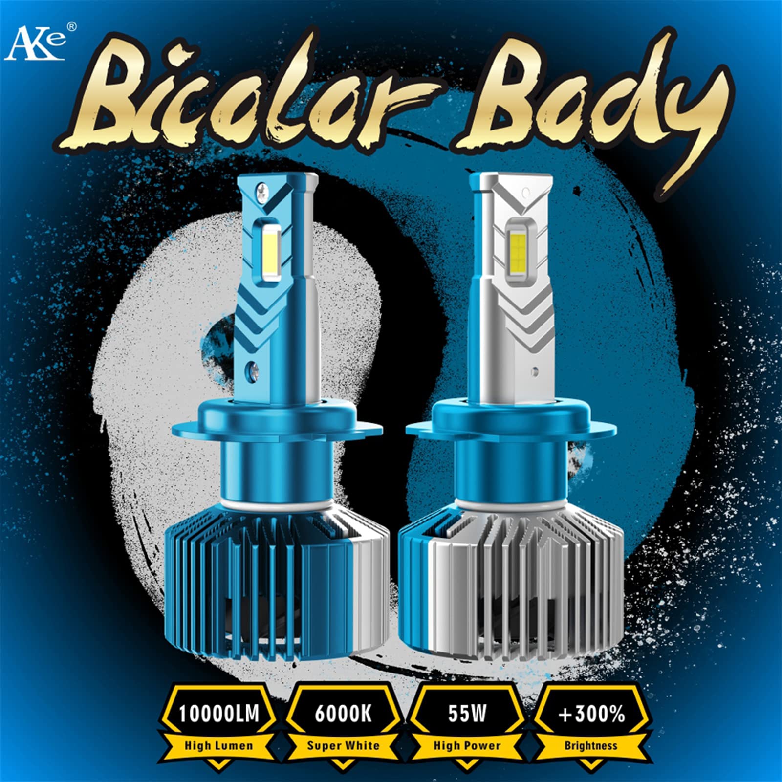 Bombillas LED Para Faros Delanteros, 80 W, 10000 Lúmenes, Faros LED Brillantes, 6500 K, Blanco Frío, Kit De Conversión De Faros LED IP68 A Prueba De Agua, Instalación Rápida, Paquete De 2,H4
