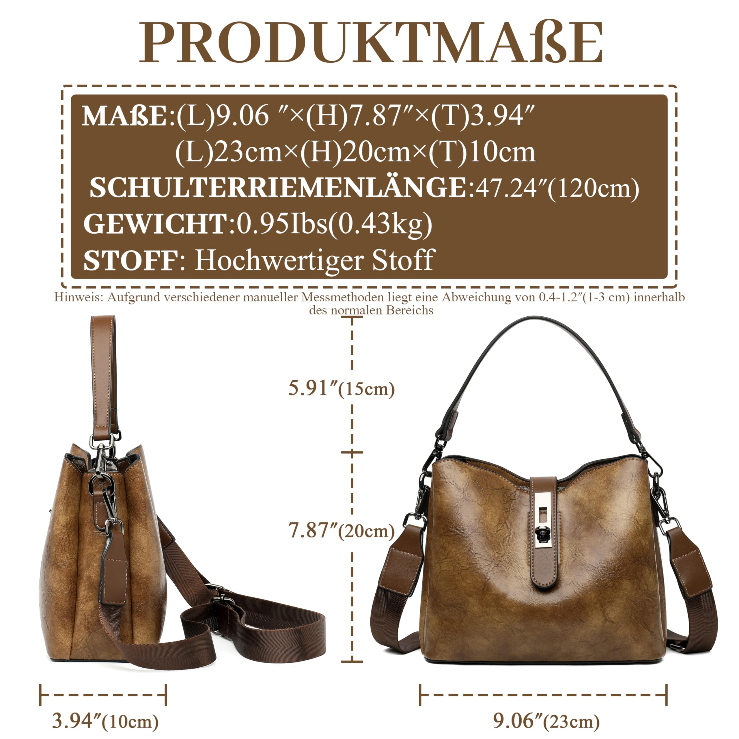 FSD.WG Borsa a mano，Borsa a Tracolla，Borsa a secchiello，Progettazione di designer