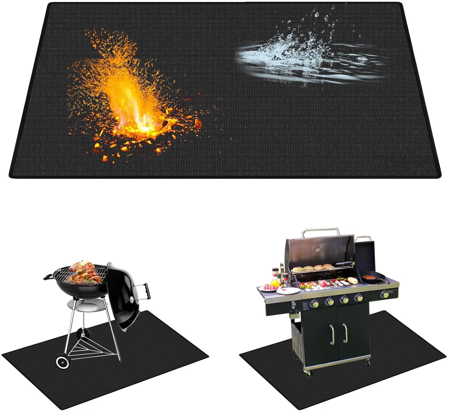 Tappetino Ignifugo Per Barbecue - Silicone Resistente Al Calore, Antiscivolo, Facile Da Pulire - Foto 8