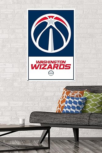 Miniatura 2 de Trends International NBA Washington Wizards - Póster de pared con logotipo 21, 22.375 x 34 pulgadas, versión premium sin marco