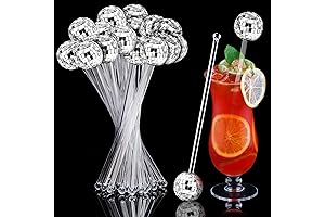 Sawysine Disco Balls Cocktail Stirrers: The Perfect Bar Cart Decorations