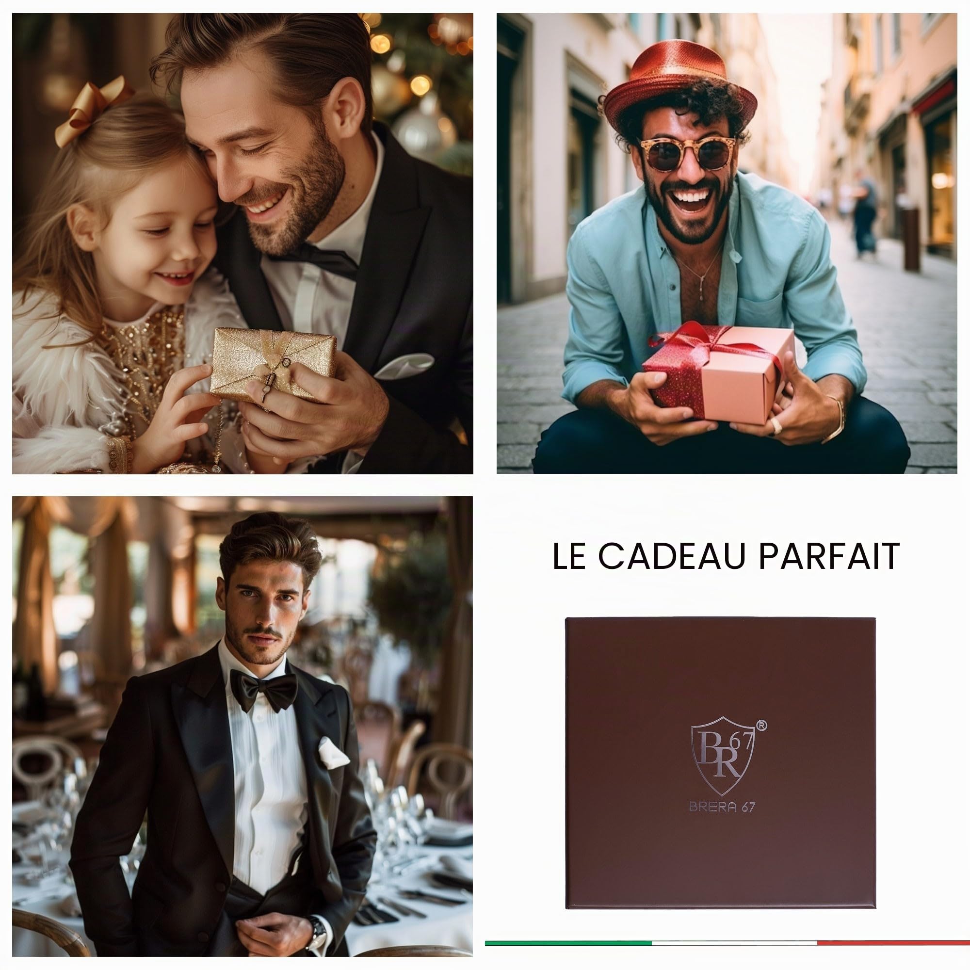 coffret cadeau homme 3 cravates et 3 mouchoirs de poche, homme accessoire costume, pochette homme avec cravate, cadeau homme original mariage