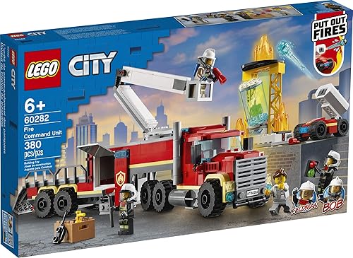 Miniatura 4 de LEGO City Fire Command Unit 60282 Kit de construcción; divertido juego de construcción de juguete de bombero para niños, nuevo 2021 (380 piezas)