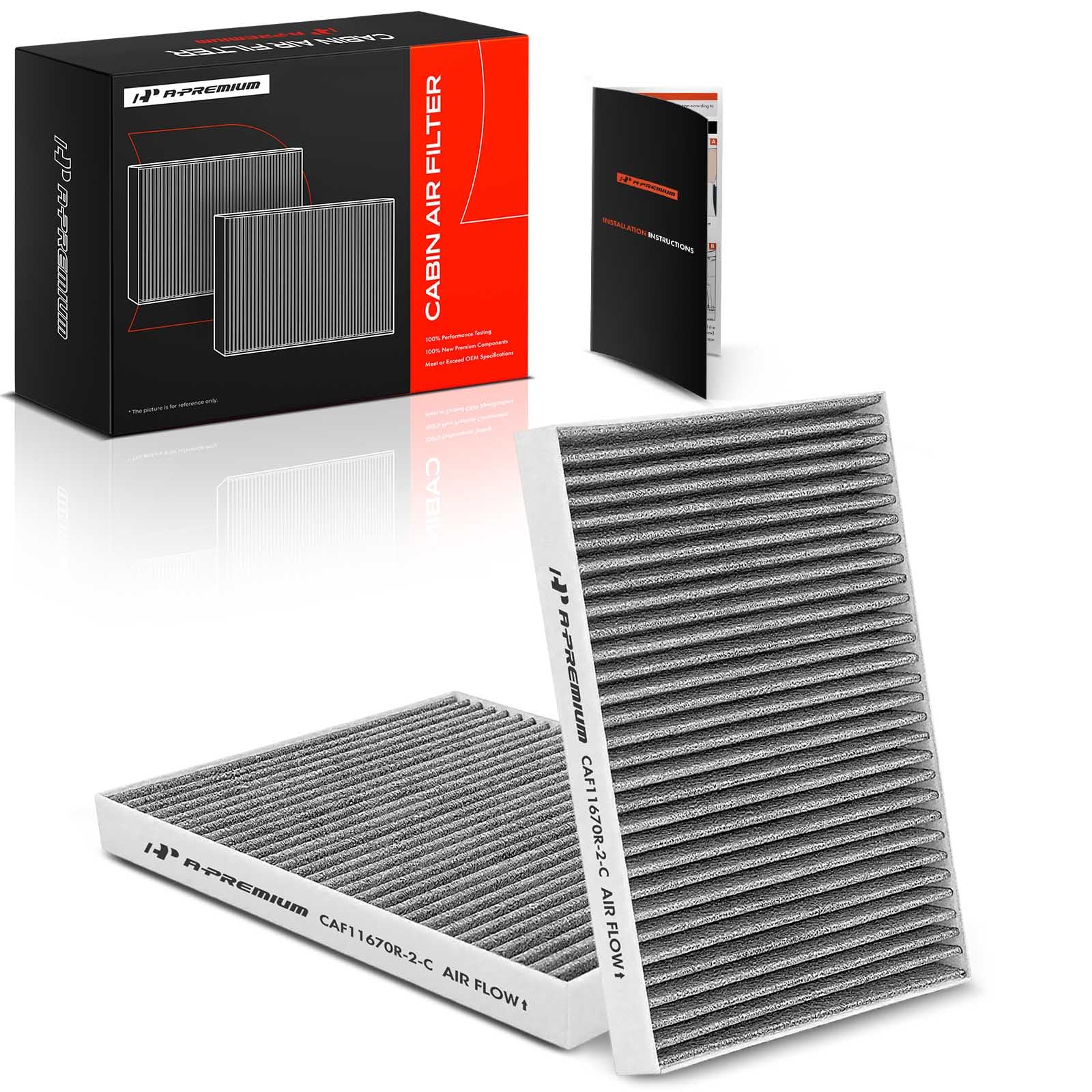 Amazon.com: A-Premium 2-PC Cabin Air Filter with Activated Carbon