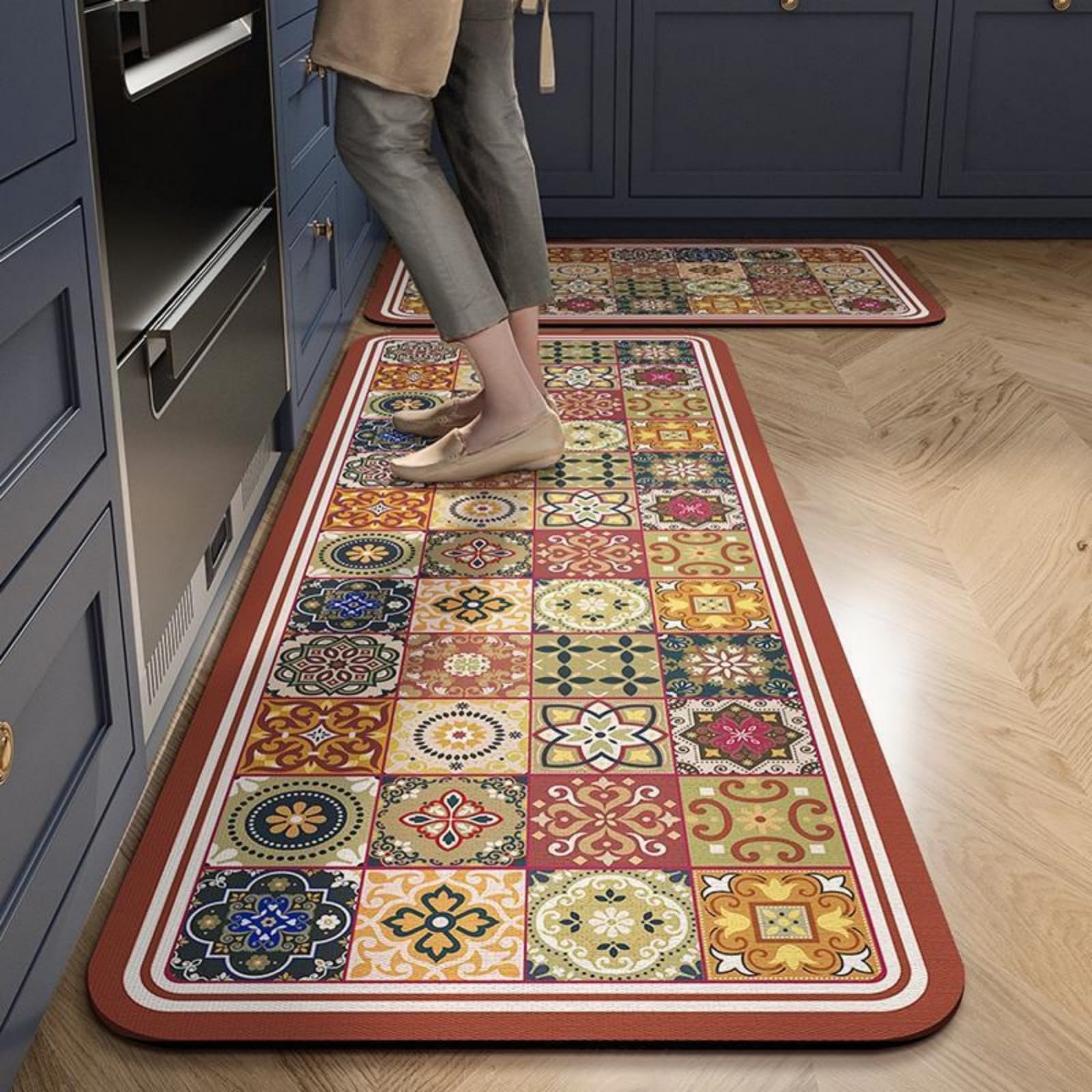 Tapis cuisine antiderapant et lavable 50x160cm pour salon