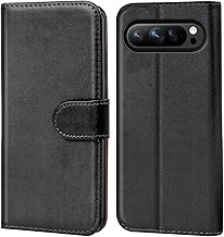 Verco Mobile Phone Case for Google Pixel 10 Case, Book Case Flip Cover for Pixel 10 Case [Card Slots/Stand Function], Black