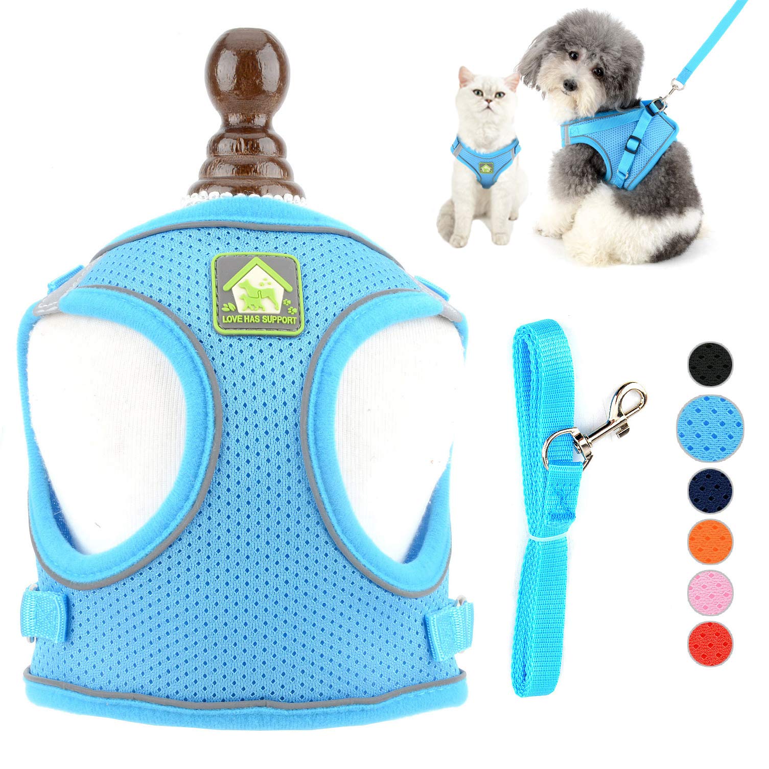 Amazon | RANPHY 犬 ハーネス リード セット 小型犬 子猫 子犬 猫用