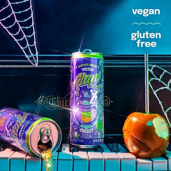 Alani Witch's Brew Energy Drink, Sugar Free, Low Calorie Energy Drinks, 12 Fl Oz Cans, 12 Pack