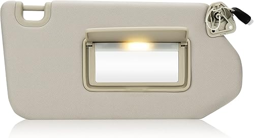 TadaMark Visera solar derecha del lado del pasajero Compatible con Nissan Pathfinder 2013 2014 2015 2016 2017 2018 Infiniti QX60 2014 2015 2016 2017