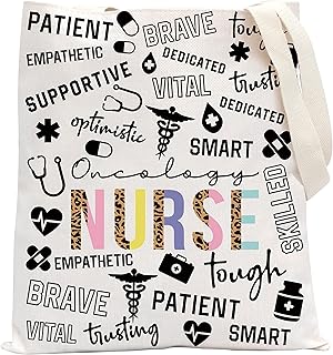 Oncology Nurse Tote Bag Hospital Staff and Oncology Nursing Gift Oncology Nurse Life Gift