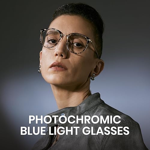 Miniatura 2 de Cyxus Lentes de luz azul para mujer, anteojos de bloqueo de luz azul para mujer, anteojos redondos para computadora, anteojos antifatiga ocular