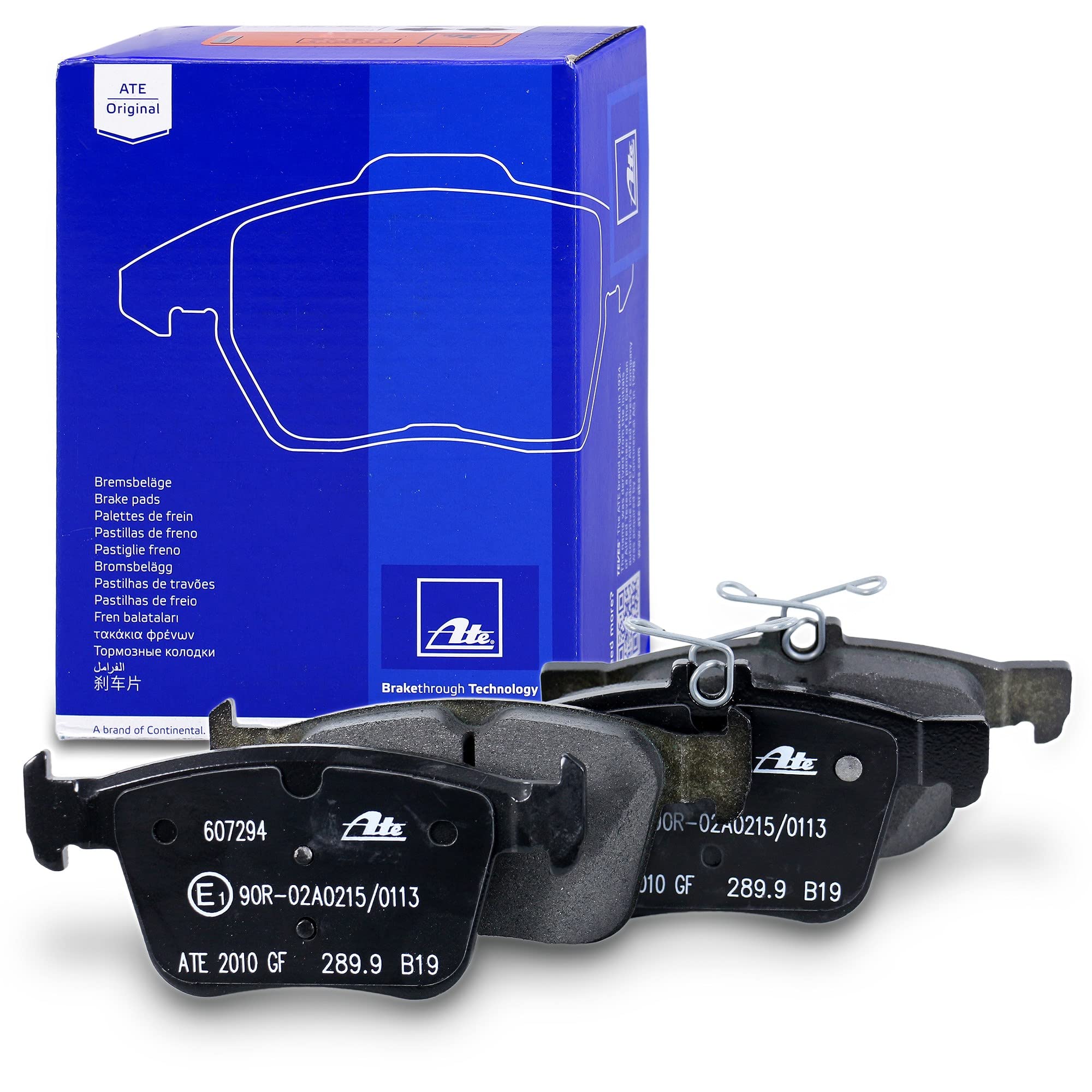 ATE Bremsenset Hinterachse inkl. Bremsscheiben hinten Ø 310 mm belüftet und Bremsbeläge hinten Kompatibel mit AUDI A3, Q2, Q3, TT, CUPRA, SEAT, SKODA, SUPERB, VW ARTEON, GOLF 7, PASSAT B8, TIGUAN